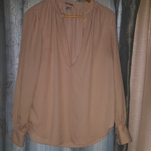 Blush pink polka dot blouse - Picture 3 of 3